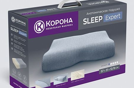 Анатомическая подушка Sleep Expert в коробке